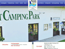 Tablet Screenshot of bavaria-camping.de